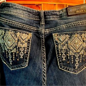 Grace bootcut jeans sz 34 with stretch